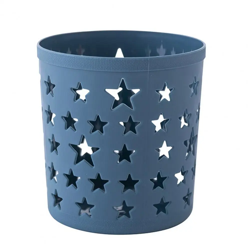 Pen Container Multifunctional Large Capacity Cylinder INS Desk Hollow Stars Pencil Pot Cute Hollow Stars Pen Stationary Containe