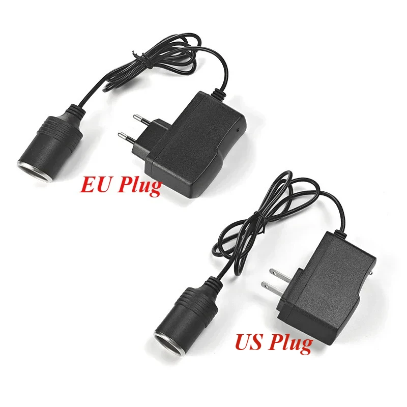 

12V 1A Car Cigarette Lighter Power Adapter Source 220V To 12V Car Charger Power Supply AC DC Inverter 12V Converter EU US Plug