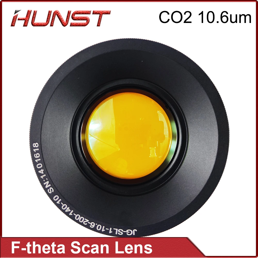 Hunst CO2 F-theta Scan Lens 10.6um  50x50~ 400x400mm FL75~650mm Laser Engraver Field Lens for Optical CO2 Laser Marking Machine