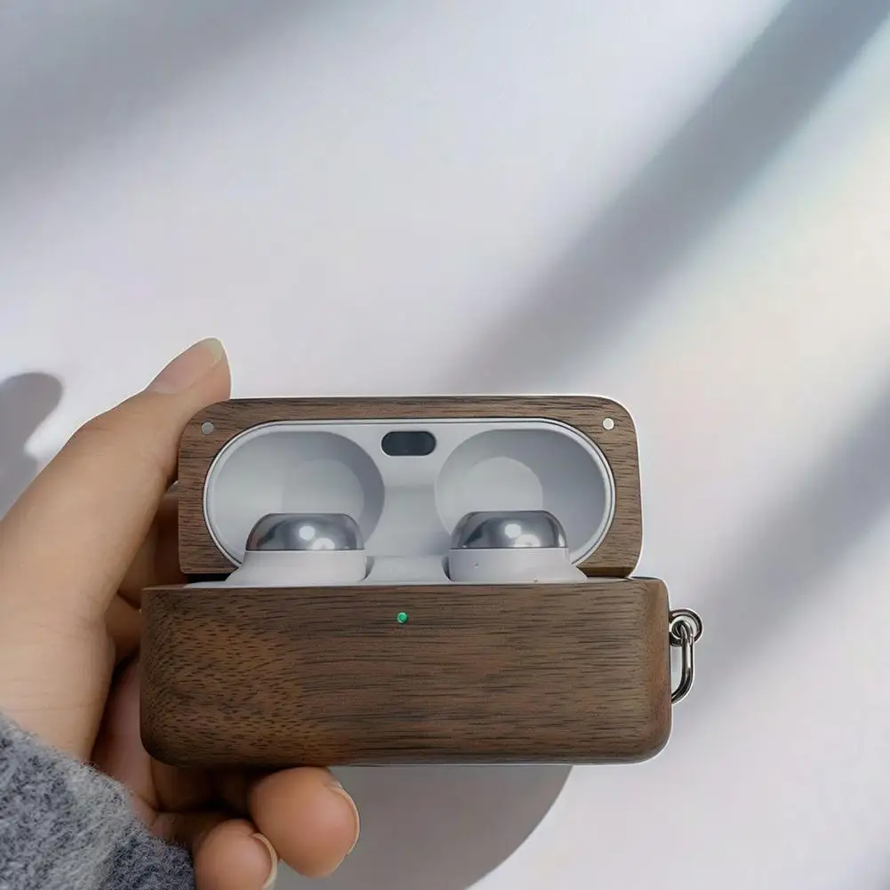 

Для Japan Technics EAH-AZ100 чехол для наушников из цельного дерева Bluetooth деревянный чехол для наушников защитный чехол