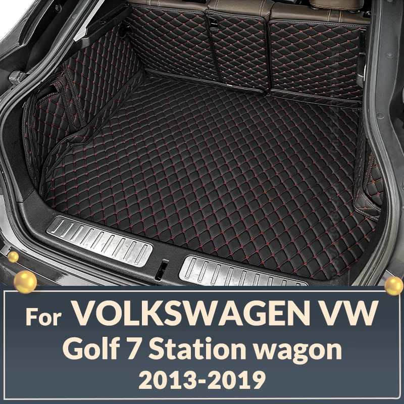 Car trunk mat for Volkswagen Golf Station wagon Golf 7 2013 2014 2015 2016-2019 cargo liner carpet interior accessories cover