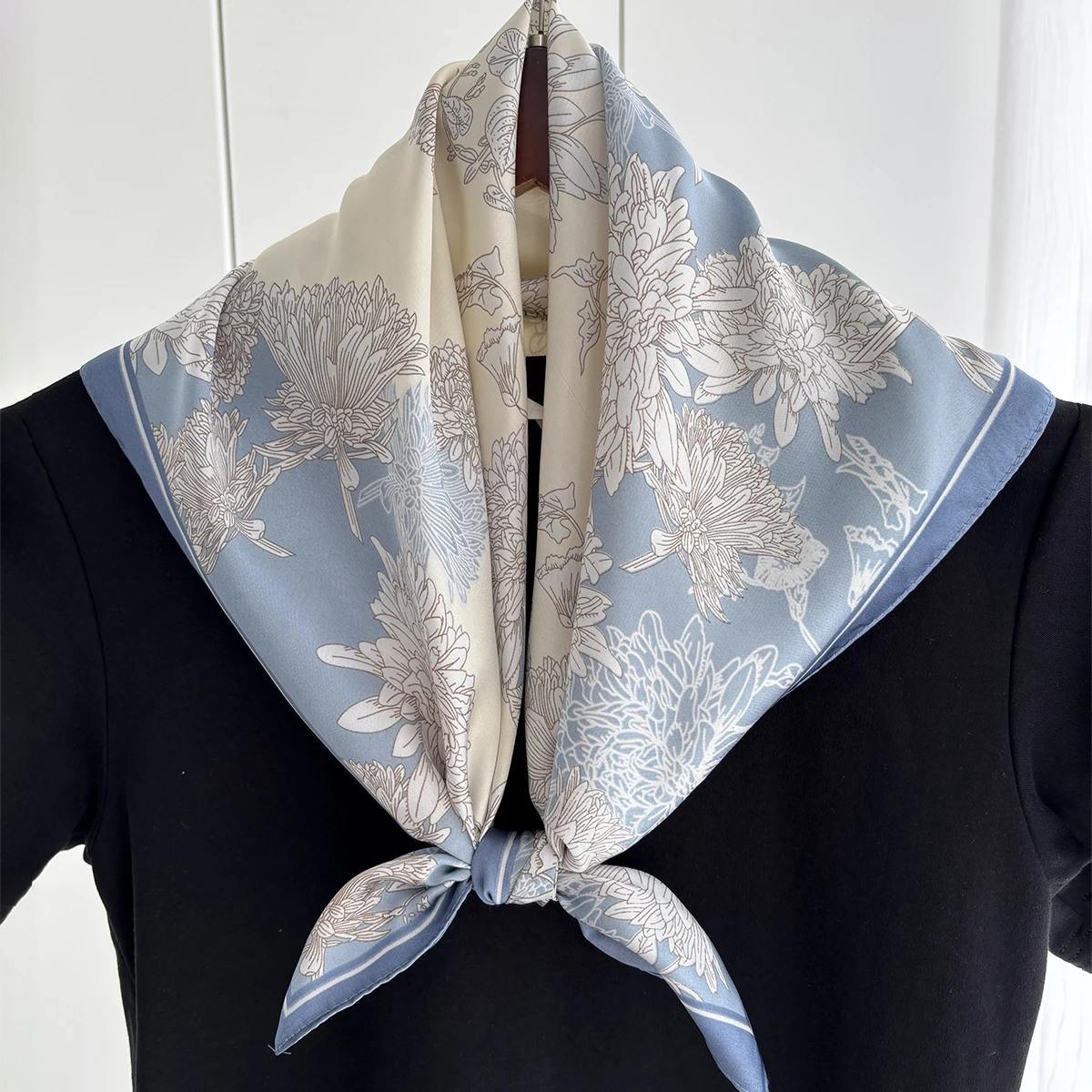 1PC Luxus Quadrat Schal Für Frauen 70*70cm Strand Schal Mode Dame Haar Kopf Bandana Wraps Weibliche halstuch Hijab Schal – Detail 13