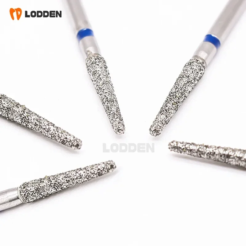 Dental Diamond Burs รอบ End กรวย TR series เครื่องมือเครื่องมือขัดสําหรับ FG 1.6 มม. Handpiece ความเร็วสูง 10 ชิ้น/ล็อต