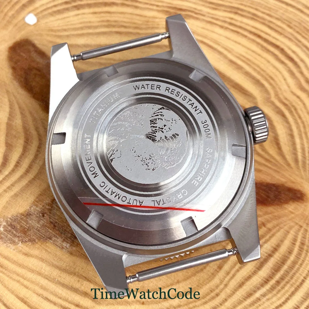 41mm 62MAS Watch Case Titanium for NH35 NH36 NH38 ETA2824 SW200 PT5000 Anti-allergy AR Domed Sapphire Crystal 30ATM Waterproof