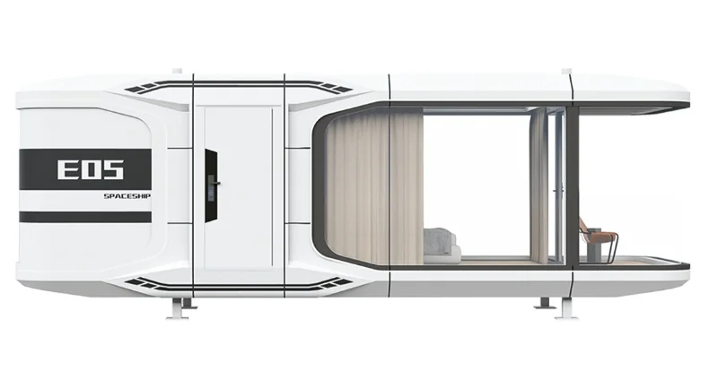 Modern Modular Prefab Steel Houses Movable Tiny Space Capsule & Sleep Cabin Container for Villas