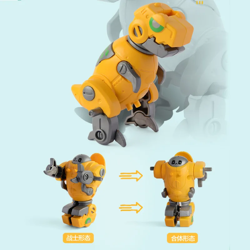 ديناصور التحول روبوت نموذج التحولات 6 في 1 Mecha الروبوتات محاكاة الحيوان ديناصور لعب الأطفال لعبة تعليمية