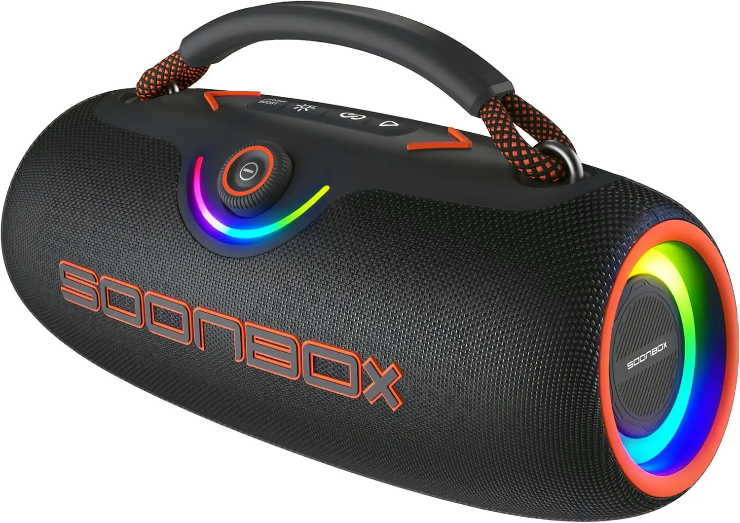80W Portable Bluetooth Speaker, IPX6 Waterproof, 24H Battery, RGB Lights, TWS Pairing for Outdoor Parties