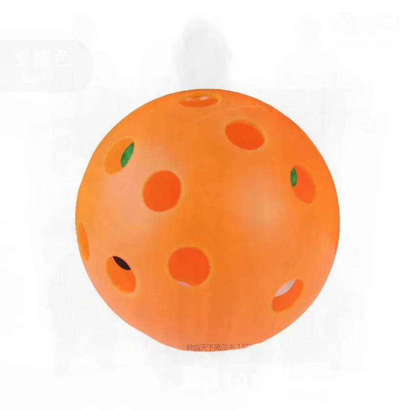 كرة جولف مجوفة مقاس 72 مم مع 26 فتحة، ملحقات جولف رياضية داخلية، متوفرة بألوان متعددة