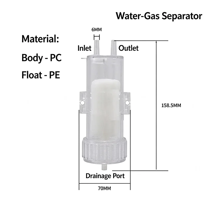 New Upgraded Water‑gas Separator Gas Liquid Separation Unit For Electrolyzer Hydrogen Generator Hydrogen‑Oxygen Machine