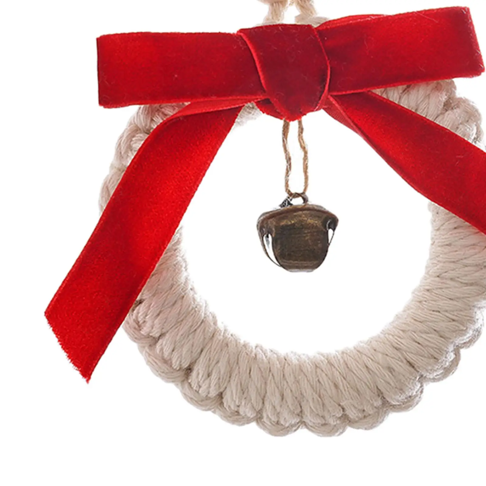 Chic Macrame Bell Woven Wall Hanging Wind Chime for Home Bedroom Christmas