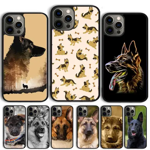 German Shepherd Dog Phone Case Cover For iPhone 17 Air 12 Plus Max for iPhone 17 Air 15 16 11 13 14 Pro Max Fundas
