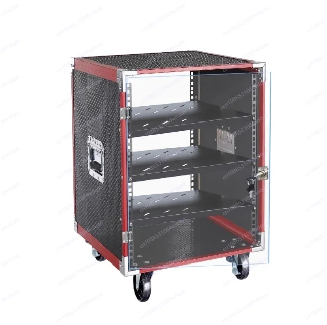 12U Mobile Performance Amplifier Cabinet | Integrated Outdoor Mobile Audio Rack | Wheeled Portable Equipment Case