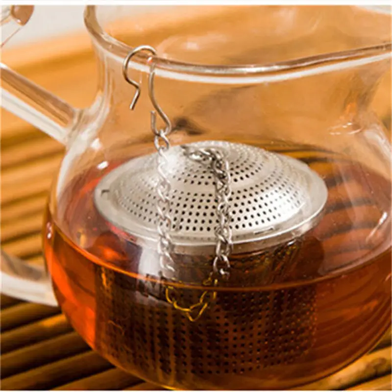 1Pc Herbruikbare Rvs Ball Thee Zeef Soep Mesh Filter Koffie Zeef Thee Leaf Infuser Spice Mand Waterketel Accessoires