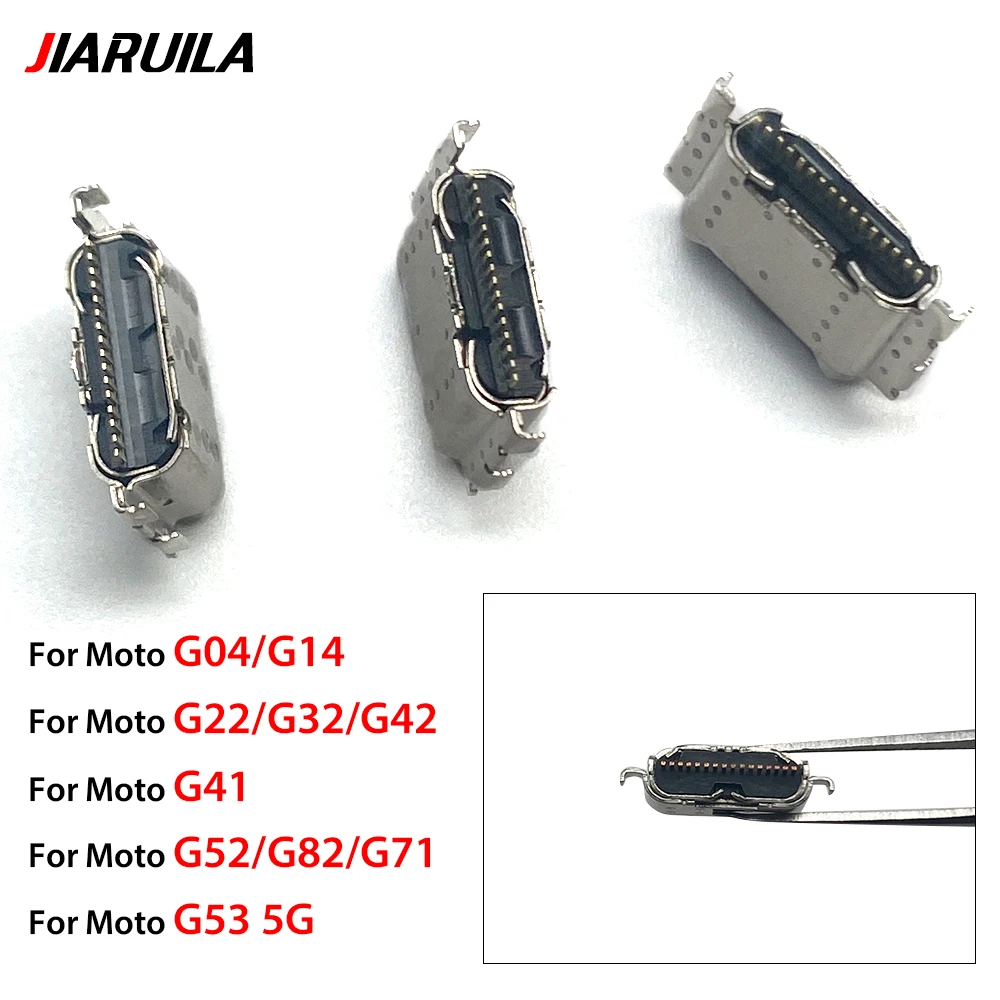 

50Pcs , Micro USB Jack Charging Socket Port Plug Dock Connector For Moto G 5G G04 G14 G32 G42 G41 G82 G53 G54 G62 5G G84 G23