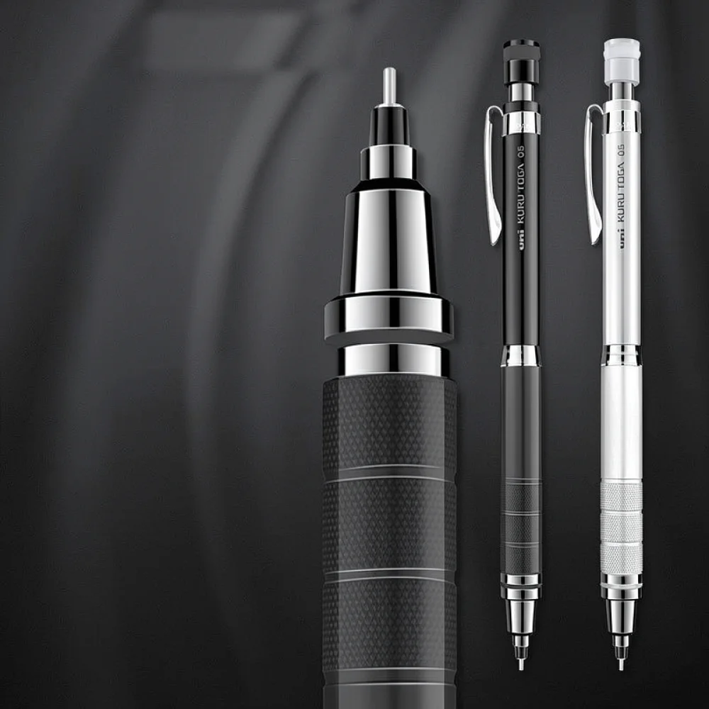 Drafting Mechanical Pencil For Uni Mitsubishi Kuru Toga 0 5mm Automatic Lead Rotation Metal Grip Office Writing Stationery Tool