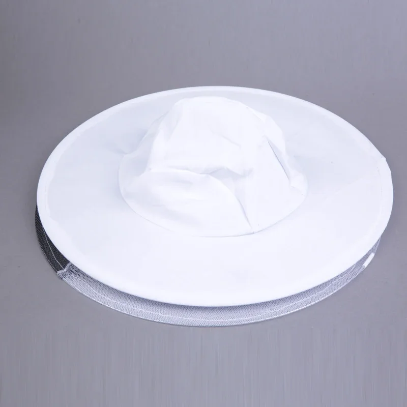 5PCS Double white cotton clothes bee  preventing cap protective cap surface net protective cap hat bee