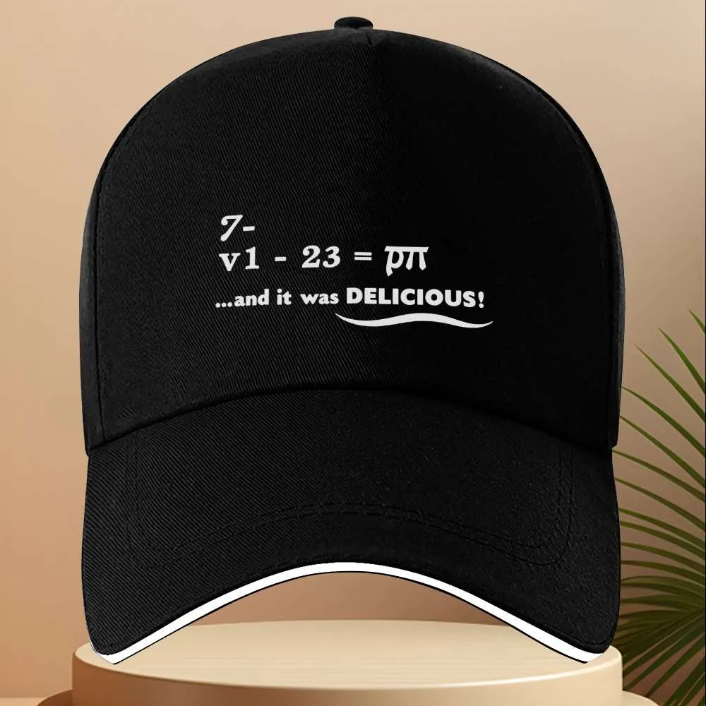 Funny Math Formula Graphic Baseball Cap Adjustable Polyester Sun Protection Outdoor Sport Hat