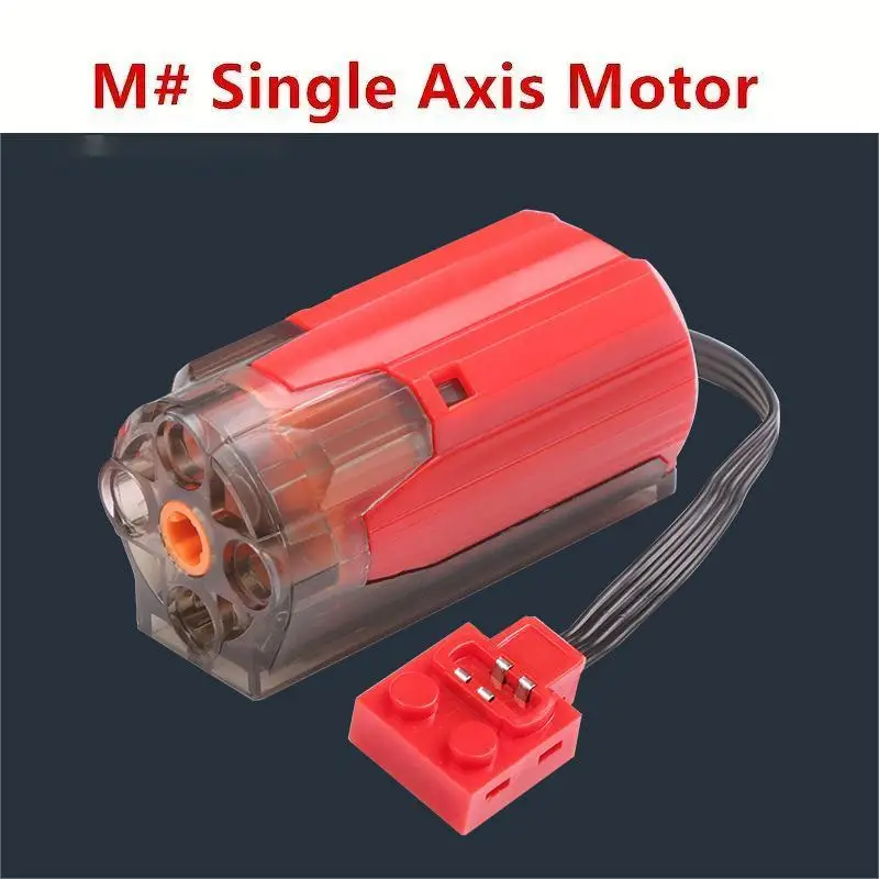 Elektrische motorset de auto Afstandsbediening Accubak Schakelaar met led-licht Power Functie MOC Bouwstenen Auto's Motorspeelgoed