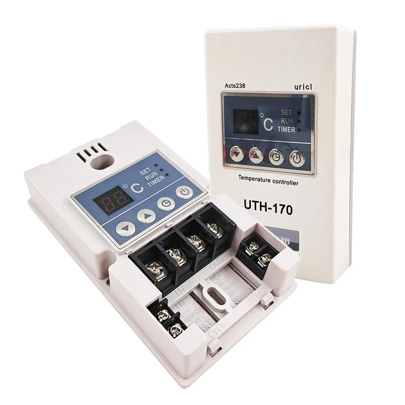 2pcs UTH-170 LCD Display Thermoregulator Customizable Heating Film with Touch Key Operation for Saunas Temperature Controller