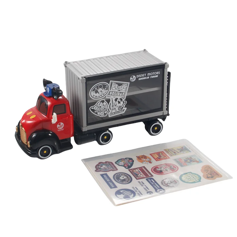 TAKARA TOMY Disney Mickey Truck Truck Collection Gift Box Car Removal Truck Boys Girls Toys Collection Display children's toys.