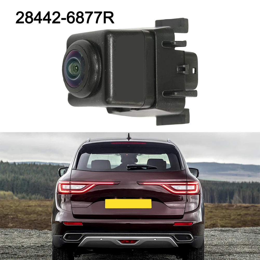 

1pcs Car Rear View Parking Reversing- Camera Black ABS 12V Parts 28442-6877R / 284429250R For Koleos 2016-2019 Car Accessories
