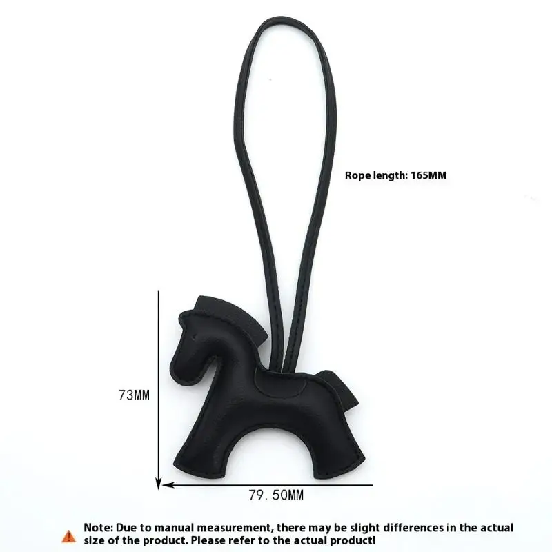 ديلوكس بو الجلود سحر الحصان الصغير للسيدات؛ حقيبة الخيول متعددة الألوان متعددة الاستخدامات، هدية عيد ميلاد حلية السيارة