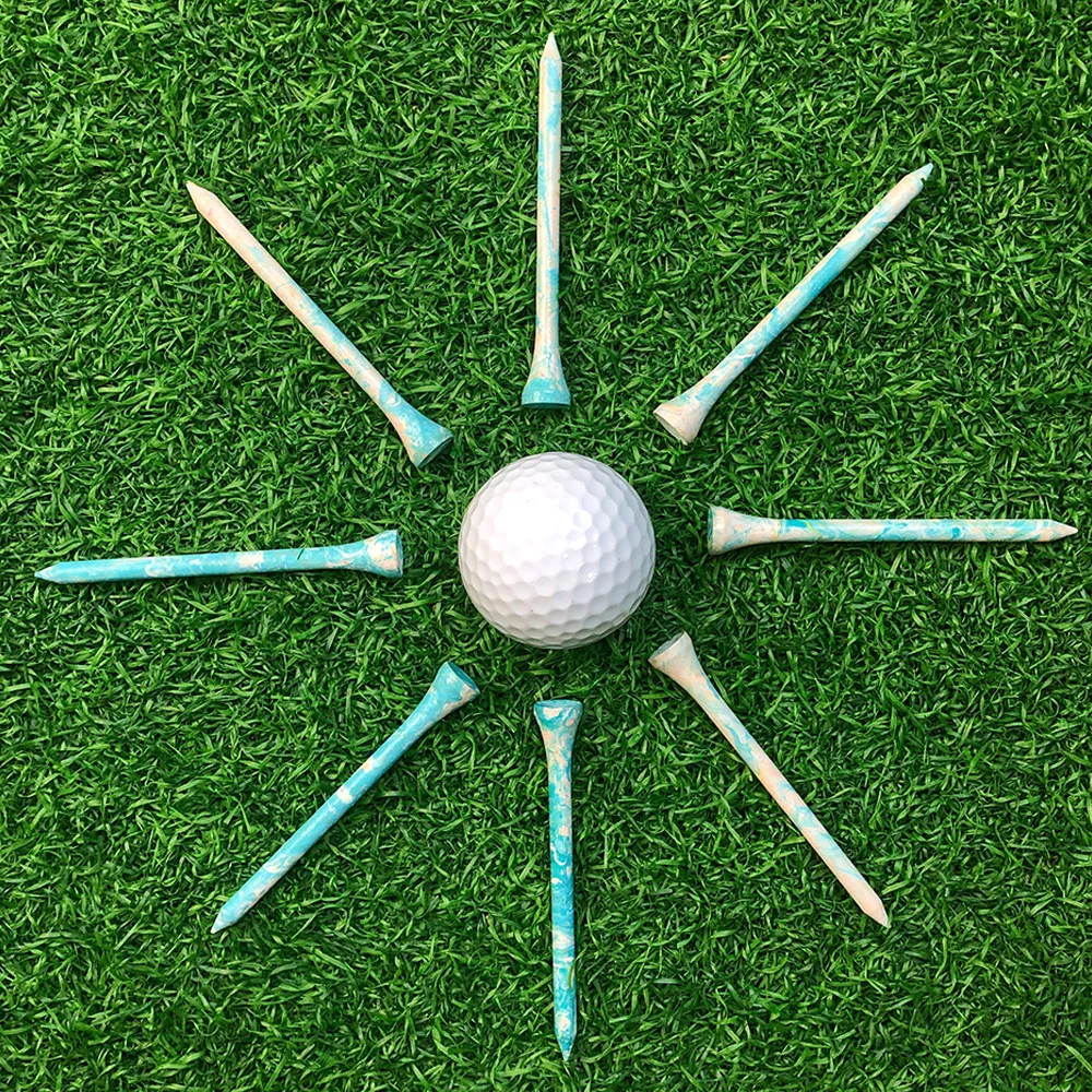 100 Pack Golf Tees Wood 2 3/4 Inch Durable Tees Bright Color for Consistent Height 70mm Ideal for Golfers