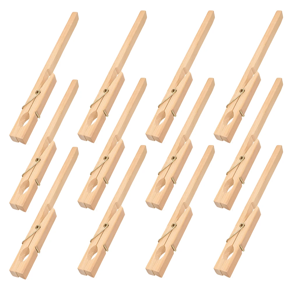 

20 Pcs Test Tube Clamps Bamboo Glass Holder Clips Experiment Tools Fixing Tubes Lab Equipment Teaching Supplies