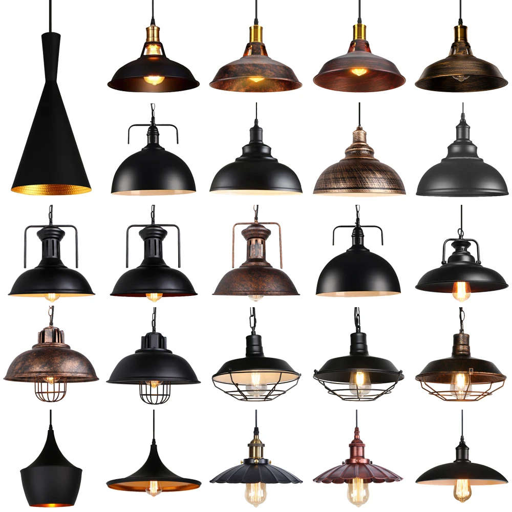 

Retro Industrial Ceiling chandelier Pendant Lights Fixtures Vintage Hanging Lamps for Kitchen Island Restaurant Loft Coffee Bar