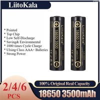 2/4/6PCS Lii-35A 18650 Battery Original LiitoKala 3.7V 3500mAh 10A Discharging Rechargeable Batteries for UAV Flashlight Battery