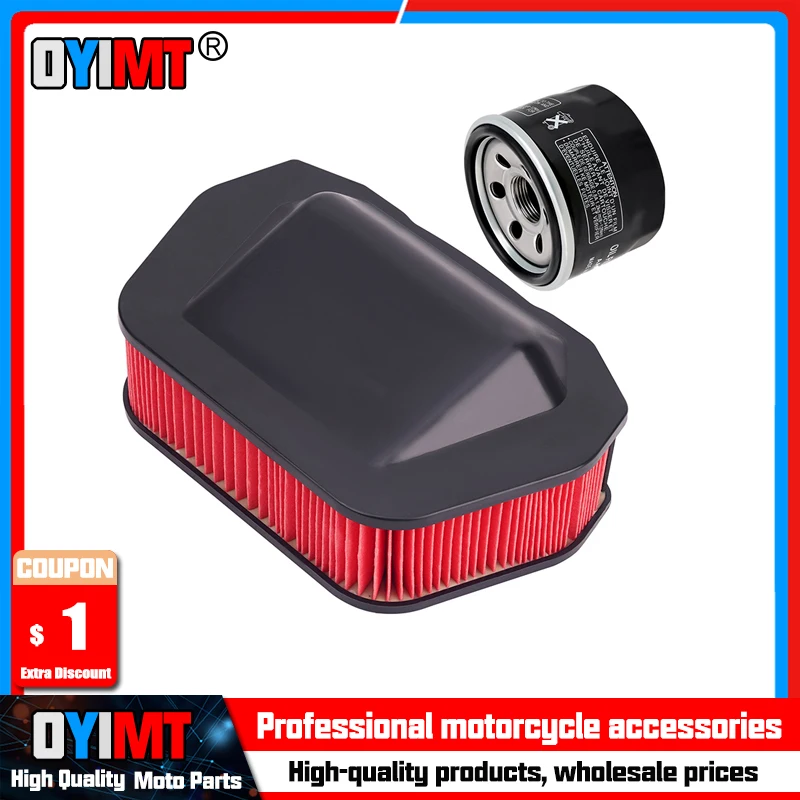 Motorcycle Air Filter & Oil Filter Cleaner For Yamaha XVS1300A XVS1300CT Midnight Star V-Star Classic Tourer 3D8-14451-00