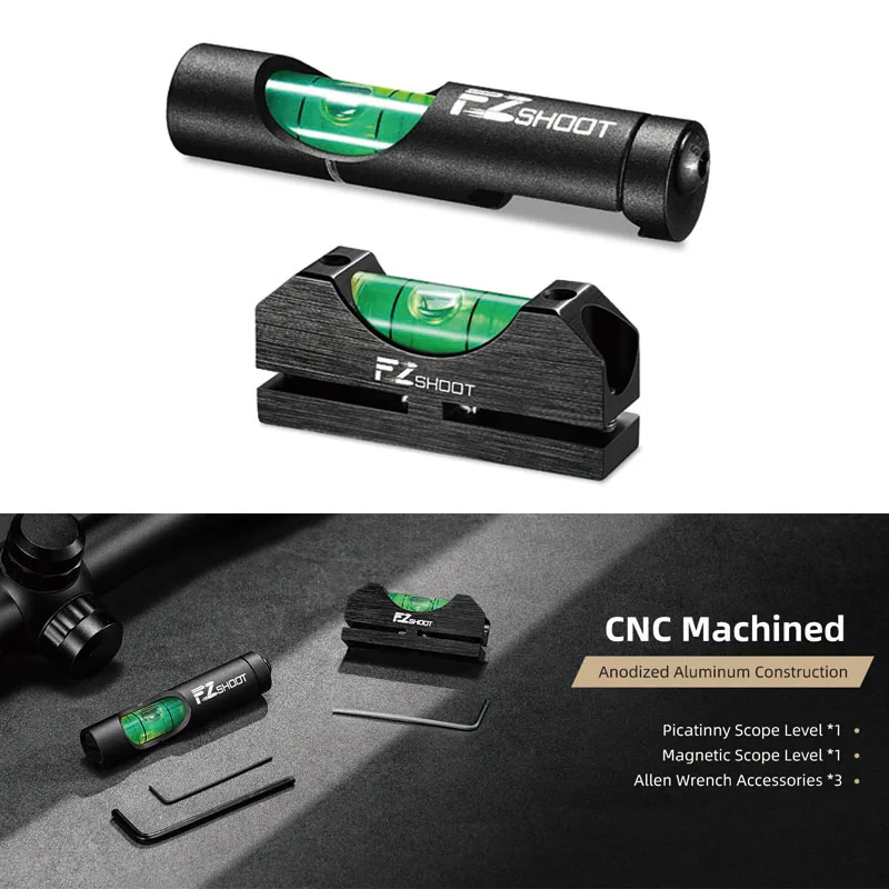 

Комплект для выравнивания прицела EZshoot, высокоточный пузырьковый уровень, универсальный монтажный комплект для магнитного прицела, уменьшающий ошибки на большие расстояния