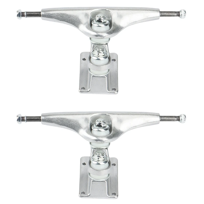 

2Pcs Double Floor Longboard Trucks 6.25Inch Skateboard Bracket Trucks Gravity Casting Tech Rear Truck,Silver SHR90A