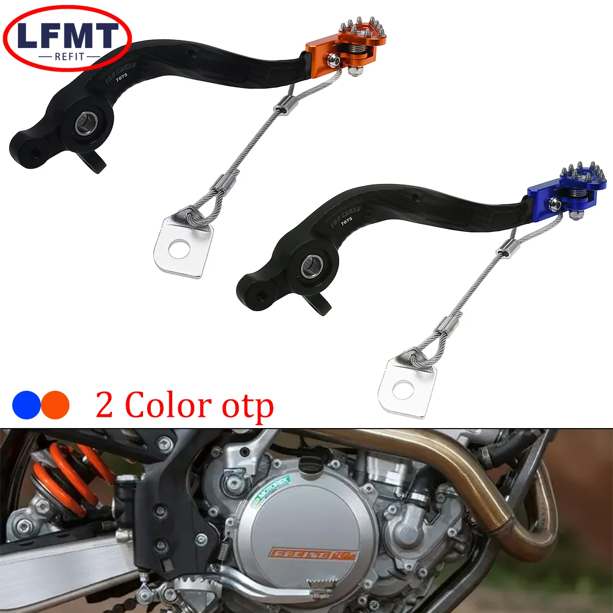 

For Husqvarna TC TE TX FE 125-500cc 2017 2018 2019-2023 Motorcycle CNC Rear Foot Brake Lever Pedal For KTM SX XC XCW EXC EXCF