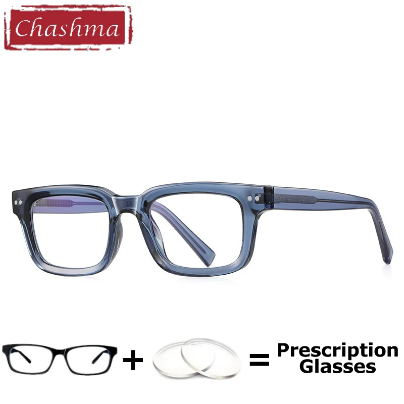 

Chashma Women Fashion Prescription Ready Eyeglasses TR90 Eyewear Optical Glasses Frame Men Rectagle Optical Reading Glasses