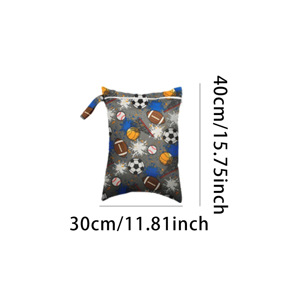 BIAI 30*40CM bolsas impermeables para cochecito bolsillos lavables con cremallera bolsa de almacenamiento organizadora de viaje reutilizable bolsas secas calientes bolsa húmeda 2024