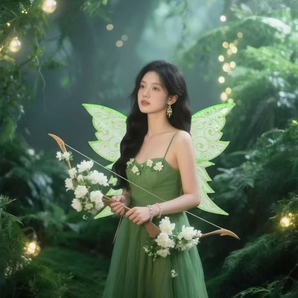 بريق أجنحة الجنية الجنية الملاك الجناح زي قزم أجنحة أجنحة الملاك الأطفال تأثيري الدعائم أجنحة الجنية تأثيري أجنحة