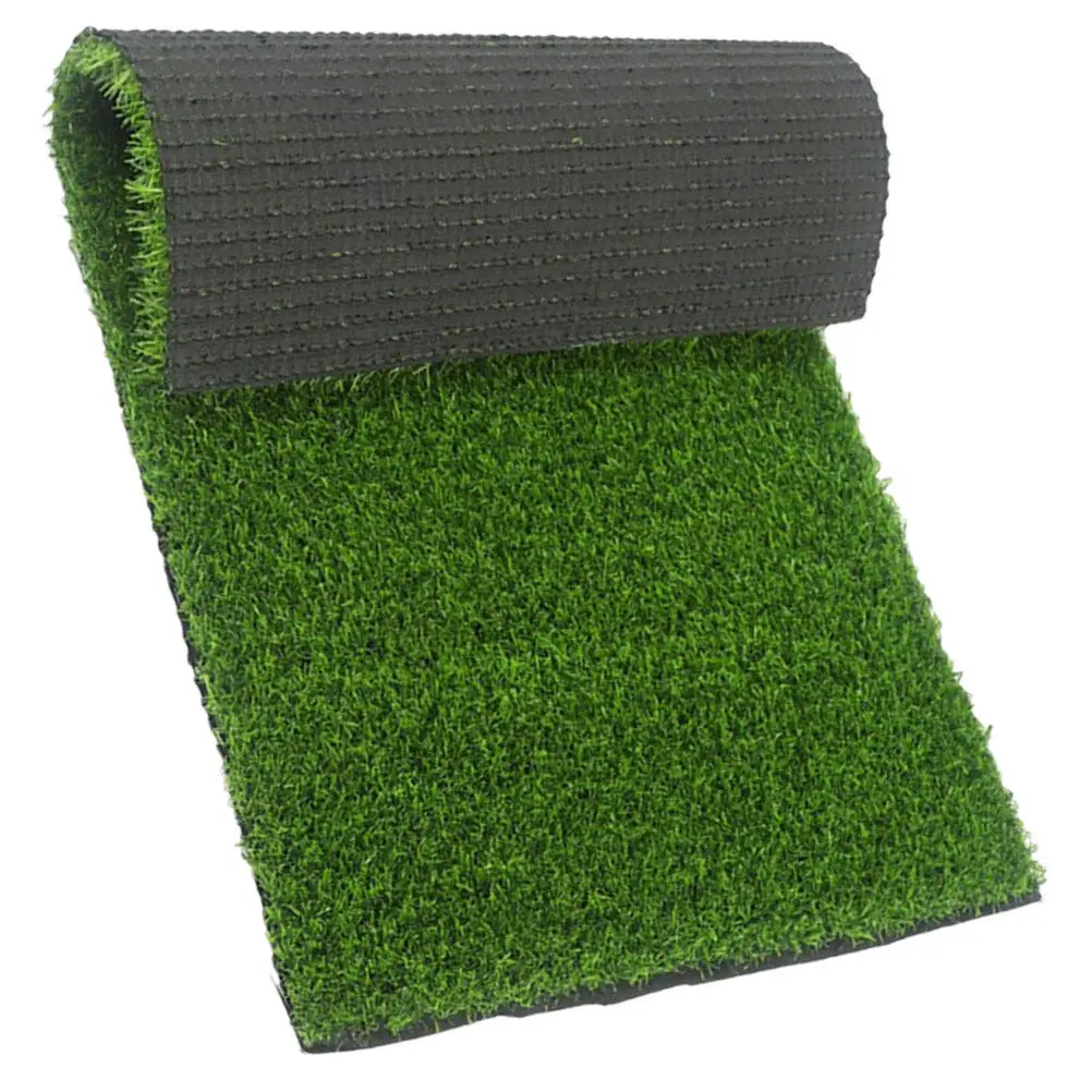 Fake Grass Front Door Mat Outdoor Indoor Artificial Turf Rug with Drainage Holes Realistic Shape Color Rustic Farmhouse Decor