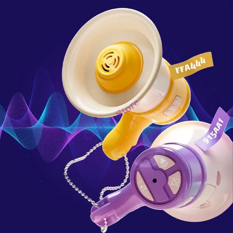 Childrens Wearable Voice Recorder Toy Adjustable Keychain Design Safe Non Toxic Material Fun Sound Effects For Creative Play