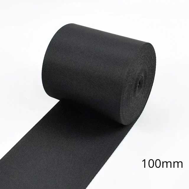 5M 10-100mm Schwarz Nylon Gurtband Rucksack Gurt Haustier Kragen Sicherheitsgurt Band Band DIY Tasche Kleidung Nähen Zubehör