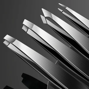 4Pcs Professional Stainless Steel Precision Tweezers - Expertly Crafted for Flawless Eyebrow Shaping, Facial Hair Removalv women