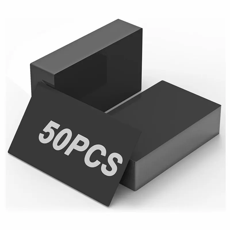 50 ชิ้น CNC เลเซอร์แกะสลักช่องว่าง 85*55 มิลลิเมตรอลูมิเนียมโลหะชื่อการ์ด DIY การ์ดสําหรับ CNC แกะสลัก, เลเซอร์ Crafting