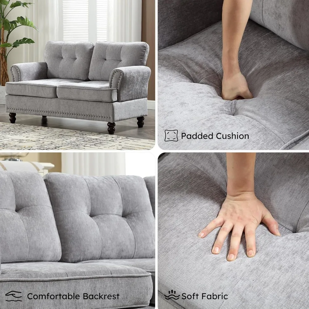 طقم طعام خارجي مكون من 7 قطع، و6 كراسي طعام معدنية قابلة للتكديس بالكريمي وطاولة طعام مستديرة تشبه الخشب الرمادي مقاس 47.2 بوصة، خارجية