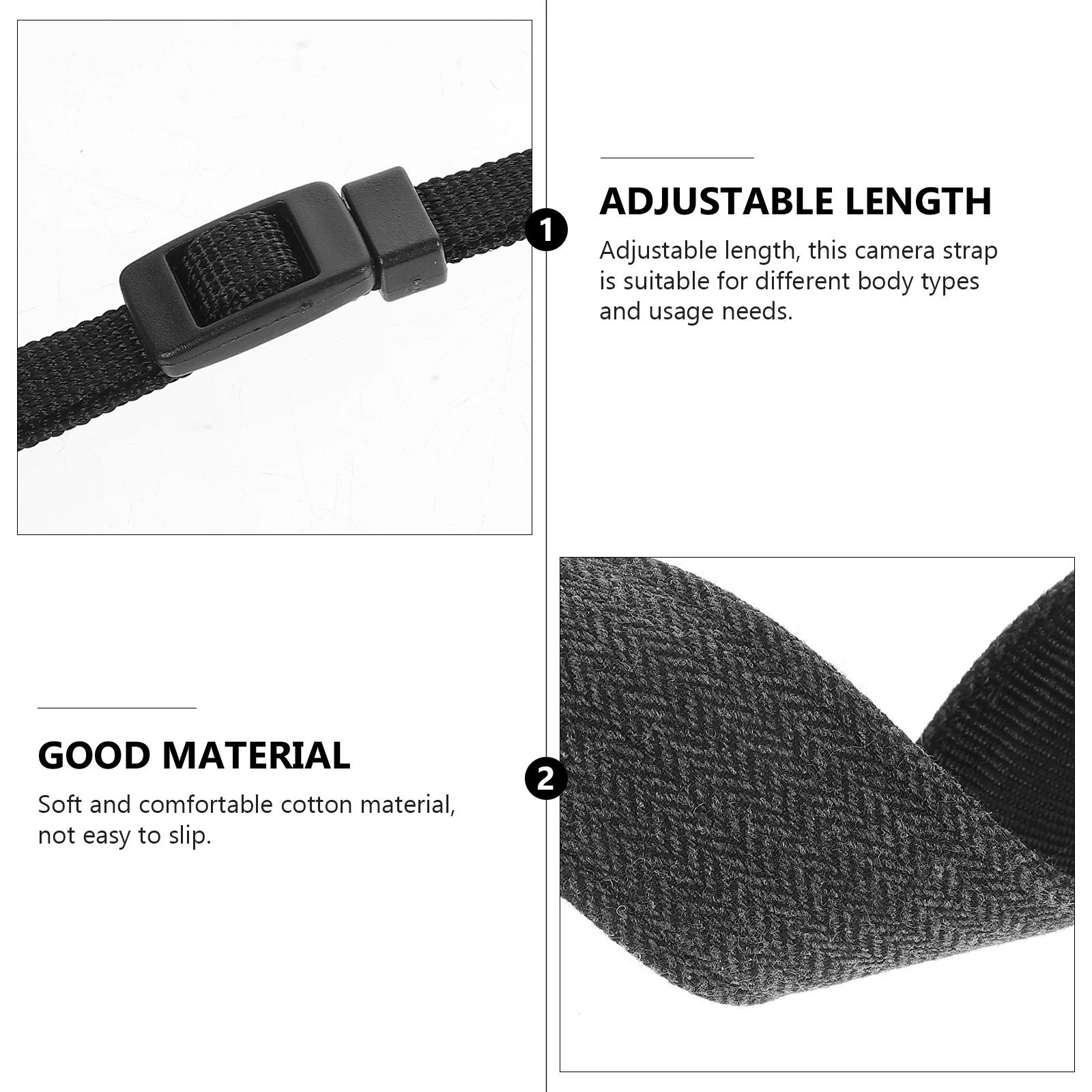 

Vintage Cotton Camera Shoulder Strap For Dslr Mirrorless Adjustable Neck Belt Cloth Sling Strap Women Men Camera Accessories