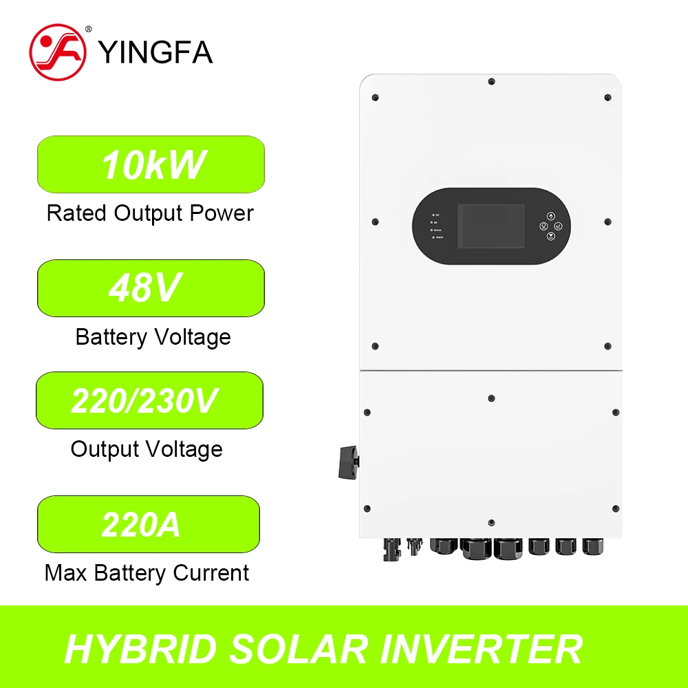 YINGFA 10W European Standard Low Voltage 48V Single Phase IP65 Solar Hybrid Inverter For House With MPPT