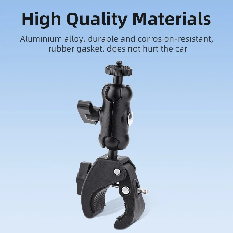 

Camera Clamp Mount Bike Motorcycle Handlebar Mounts Adjustable Holder for DJI OSMO 360/Action 6 5 Pro 4 3/Insta360 Accessories