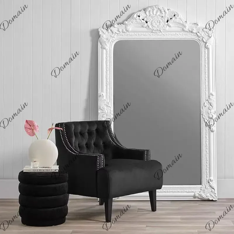 ZL Moving Nordic Mirror Living Room Full Body Standing Girls Bedroom Bathroom Long Luxury Mirror Floor Espelhos Home Decorations