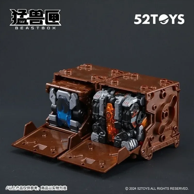 In Stock！52TOYS Transformation BEASTBOX BB-46PR Pyromancer & BB-02CR Cryomancer Mecha and Cube Deformation Robot Action Figure