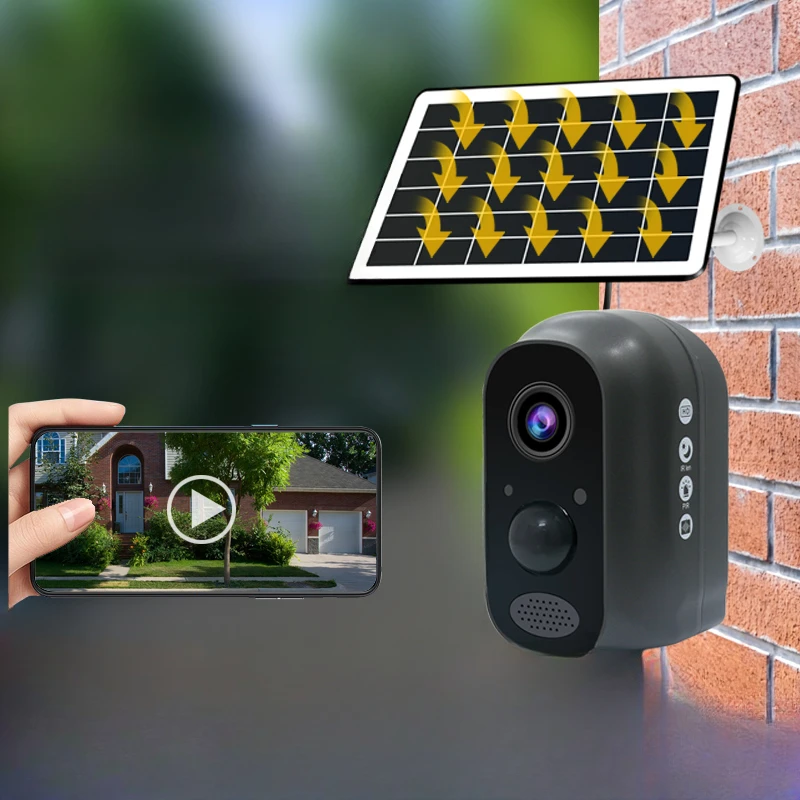 4G solar camera, home phone, remote outdoor 360 degree panoramic high-definition network monitor without dead angle