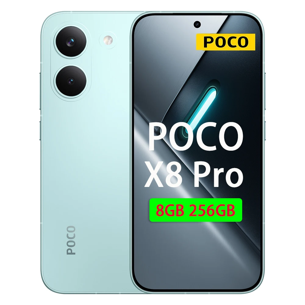 Globale versie POCO X8 Pro Mobiele Telefoons 100W HyperCharge 27W Reverse Charging 6.59'' Immersieve Weergave 50MP Hoge Resolutie Smartphone